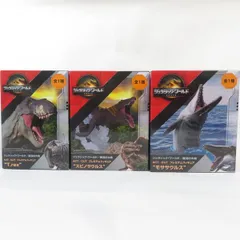 中古 未開封品 ACT/CUT ジュラシック・ワールド／復活の大地 T.REX/モササウルス/スピノサウルス 3体セット SEGA/セガ フィギュア pr00836