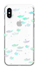 arrows We2 Plus F-51E M06 ケース カバー アローズWe2プラス スマホケース ハードケース 水彩 大人 可愛い 海 夏 マンタ クリオネ イルカ サンゴ メンダコ シャチ クマノミ クリア カラー03