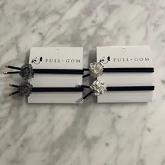 ぷるゴム　フリルフラワー2本セット　レディース