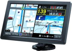 9インチ カーナビ ワンセグ ドライブレコーダー 録画 動画再生 タッチパネル オービス警告 バッテリー内蔵 LED データ搭載