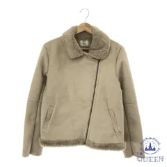 ☆美品☆ OLIVE des OLIVE オリーブデオリーブ アウター ジャンパー ショート丈 裏起毛 ファスナー付き レディース グレー F 901-6849 送料無料 古着