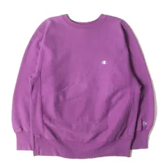 Champion vintage チャンピオン ヴィンテージ スウェット パープル サイズ:L | 刺繍タグ USA製 | 90s 刺繍タグ 目付き リバースウィーブ スウェットシャツ | 90年代 古着 | トップス トレーナー 【メンズ】【中古】