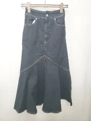◇ Θ AZUL BY MOUSSY デニム ロング マーメイド スカート サイズｓ ネイビー系 レディース E  【1506110006479】