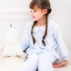 【ブルー】ふわふわフリースパジャマ TAK キッズ キャサリンコテージ