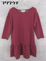 ◇ ROPE PICNIC ロペピクニック 長袖 ミニ ワンピース サイズ38 ボルドー レディース 【中古】 【1002802058318】