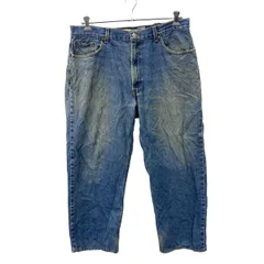 Levi's 550ブラックデニム w40 l30 LEVI'S リーバイス RELAXED FIT 550 後染め デニムパンツ