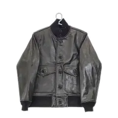 BRU NA BOINNE 新品 24AW B-1ジャンパー レザー 定価209000円 サイズM ジャケット ブラック メンズ ブルーナボイン【中古】5-0328T◎のサムネイル