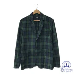 ☆極美品☆ nano universe ナノユニバース ジャケット テーラード カジュアル ボタン レディース チェック M 901-6349 送料無料 古着