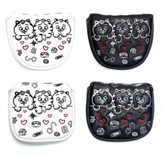 パターカバー マレット 用 オデッセイ 2ボール テーラーメイド ゴルフ ヘッドカバー スパイダーパター 対応 マグネット式 ハートネコ