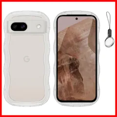 【在庫わずか】かわいい ケース うねうね 耐衝撃 グーグル 8A ピクセル8A 6.1インチ用滑り止め スマホケースウェーブ デザイン 手にフィット Pixel スマホカバー 韓国 可愛い クリア ソフトTPUカバー Google 波状エッジ ソフトシェル ケのサムネイル