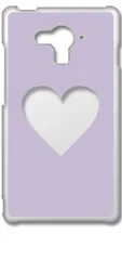 【新品未使用】SH-04G AQUOS EVER アクオス クリア ハードケース (ラベンダー) ハート窓 アレンジ くすみカラー カバー スマホケース cl-sh04g-363