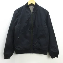 D■ユナイテッドアローズ/ADAYINTHELIFE リバーシブル 中綿ブルゾン JKT【S】黒/カーキ/MENS/35【中古】■