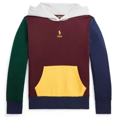 【新品】ラルフローレン ダブルニット カラーブロック プルパーカー
