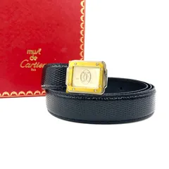 【極美品】 Cartier カルティエ ベルト サントス ドゥ カード 箱付 CRL5000596 - サントス ドゥ カルティエ ベルト - ブラック