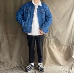 【50LONG】リーバイス　デニム　ボア　トラッカージャケット　ビッグサイズ！