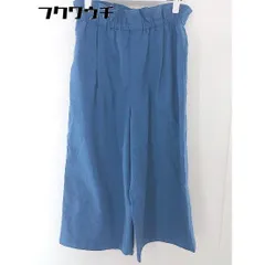 ◇ BEAMS HEART ビームス ハート ウエストゴム フリル ストレッチ ワイド パンツ ネイビー レディース  【中古】 【1112240005451】