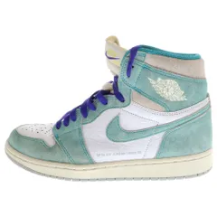 NIKE (ナイキ) AIR JORDAN 1 RETRO HIGH OG TURBO GREEN エアジョーダン1 ターボグリーン ハイカットスニーカー ライトブルー/ホワイト US9/27.0cm 555088-311