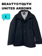 BEAUTY&YOUTH ビューティーアンドユース　ブラック ピーコート L