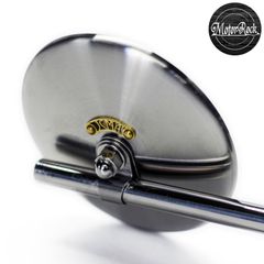 JCMAミラー φ100 ヘアライン ハーレーダビッドソン用 2個セット MOTOR ROCK (MR-HC062H)