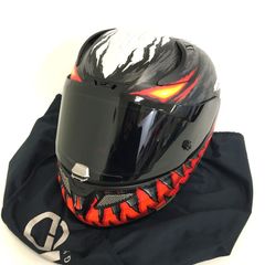 HJC MARVEL RPHA11 アンチヴェノム フルフェイスヘルメット 除菌消臭済 Lサイズ ブラック レッド オートバイ ツーリング ライディング バイカー バイク用品 エイチジェイシー ◇TA2680