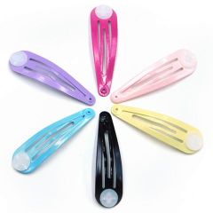 貼り付け台付き パッチンピン 子供　キッズ　平面タイプ アクセサリー ヘア金具 カラフル ミックス 36個 hap-121