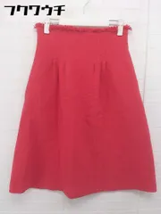 ◇ La TOTALITE ラ トータリテ バックジップ 膝下丈 スカート サイズ38 レッド レディース  【中古】 【1107270001023】のサムネイル