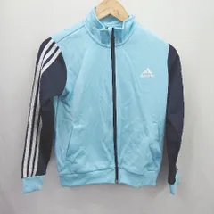◇ ⊇ adidas アディダス スポーツウェア系 長袖 スポーツジャンパー サイズ表記なし ブルー系 レディース メンズ E  【1507160033378】