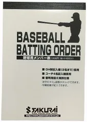 【新品未使用】野球用メンバー表 ５枚複写×２４試合分 MB-100 (PROMARK プロマーク 野球 メンバー表)のサムネイル