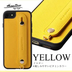[HANATORA] iPhone11 Pro Max ケース サフィアーノ・レザー スマホケース 黄色 レモン イエロー
