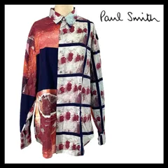 【Paul Smith】C-OS 301 サイズ L 長袖シャツ アメリカンジャケット期 フォトプリントシャツ ブドウ ヴィンテージ ポールスミス (MM-67)