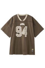 X-girl エックスガール 105251041004 NUMBERING S/S BIG TEE DRESS Tシャツワンピース BROWN 正規通販 レディース