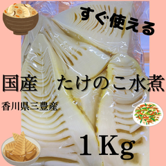 国産　新物ボリューム満点♪香川県産たけのこ水煮　約１㎏