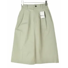 【MARGARETHOWELLMHL】25SS 5955132501 WASHED COMPACT COTTON ロングスカート