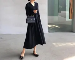 ニットワンピース 秋冬 大人 長袖 きれいめ ロング ニット ワンピース フレア タイトワンピース ニットロングワンピース Vネック 大人 おしゃれ 春 キャメル オフホワイト ブラック ベージュ ブラウン グレーブルー ouyin01