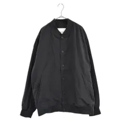 White Mountaineering (ホワイトマウンテニアリング) Logo Embroidery Varsity Jacket ロゴ エンブロイダリー ヴァーシティ ロゴ刺繍ジャケット バックプリントブルゾン ブラックのサムネイル
