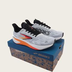 BROOKS ブルックス ハイペリオン2 Hyperion 2 スニーカー WHITE-ORINGE  カジュアルシューズ
