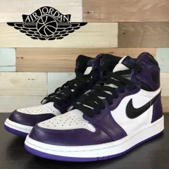 NIKE AIR JORDAN 1 ナイキ エア ジョーダン 1 レトロ ハイカット ホワイト パープル 白 紫 24cm U10944 555088-500