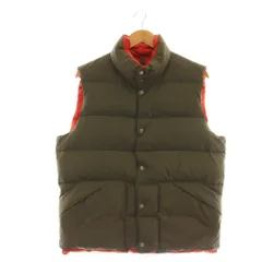 ジェイクルー J.CREW ダウンベスト ジップアップ M カーキ /AT ■OS ■GY46のサムネイル
