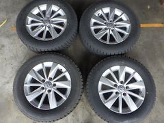 2310-351　VW/フォルクスワーゲン純正　アルミホイール＆スタッドレスタイヤ　195/65R15　2020年　4本セット