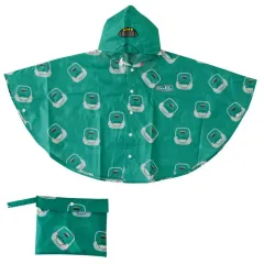 【中古】衣料雑貨 E5系はやぶさ ポンチョ グリーン 100サイズ