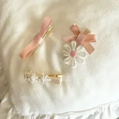 ベビー用ヘアピン　フラワーセット