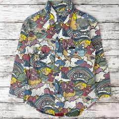 【希少/00s】HYSTERIC GLAMOUR ヒステリックグラマー 総柄 シャツ/ウエスタン アロハ/リバースプリント 裏返しシャツ 空柄/2000年代 00's/サイズF フリー/No.2AH-9600/ 服飾 (72-2025-0623-KO-009)