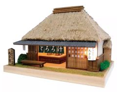 茅葺き屋根 つるべ 田舎家 古民家 ミニチュア 模型 和風 ジオラマ