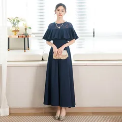 パーティードレス ロングワンピース レース ロング丈 結婚式 披露宴 二次会 お呼ばれ 20代 30代 40代 レディース フォーマル 春 夏 秋 冬 お呼ばれ xzjhxyf#