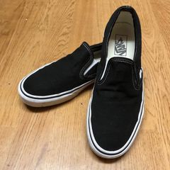 バンズvans スリッポン ブラック 26.5cm USA規格 - メルカリ