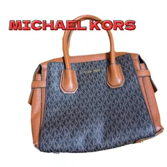 MICHAEL KORS ハンドバッグ　総柄　ブラウン　マイケルコース　MK