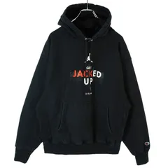 チャンピオンChampionプレミアムリバースウィーブPREMIUMREVERSEWEVEパーカーフーディ両面プリント袖ロゴワッペン黒ブラックバスケットボールvintageヴィンテージ40328