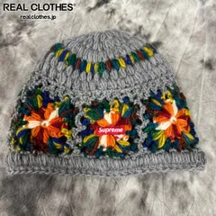Supreme クロシェ　ニット帽 Supreme Crochet Beanie Black ビーニー シュプリーム クロシェ