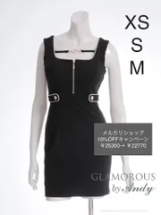 ブラックxベージュ[GMS-V847-BxBE-2412]【Andy GLAMOROUS/アンディグラマラス】バイカラー/ パイピング/ デコルテバックル/ バストジッパー/ ノースリーブ/ ストレッチ/ タイト/ ミニドレス/ キャバドレス