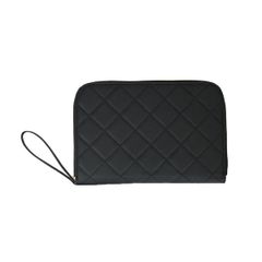 新品 (Medium 2人用 母子手帳入れ 保険証 通帳 ケース Black) 母子手帳 お薬手帳 通帳ケース ジャバラ 母子手帳ケース chamo